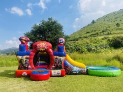 Super Heroes Con Alberca De Pelotas